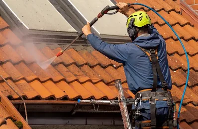 Démoussage et hydrofuge de toiture à Mirande
